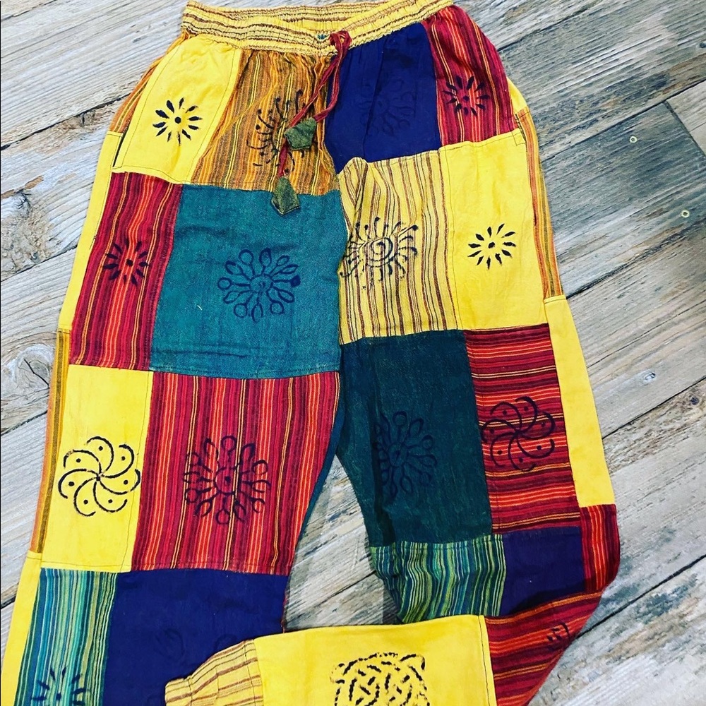 Boho Hippie Patchwork Pants - image 5